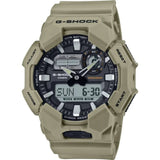 Casio GA010-5A Men's Watch G-Shock World Time Beige Resin Strap Analog-Digital - Bijoux Eclore