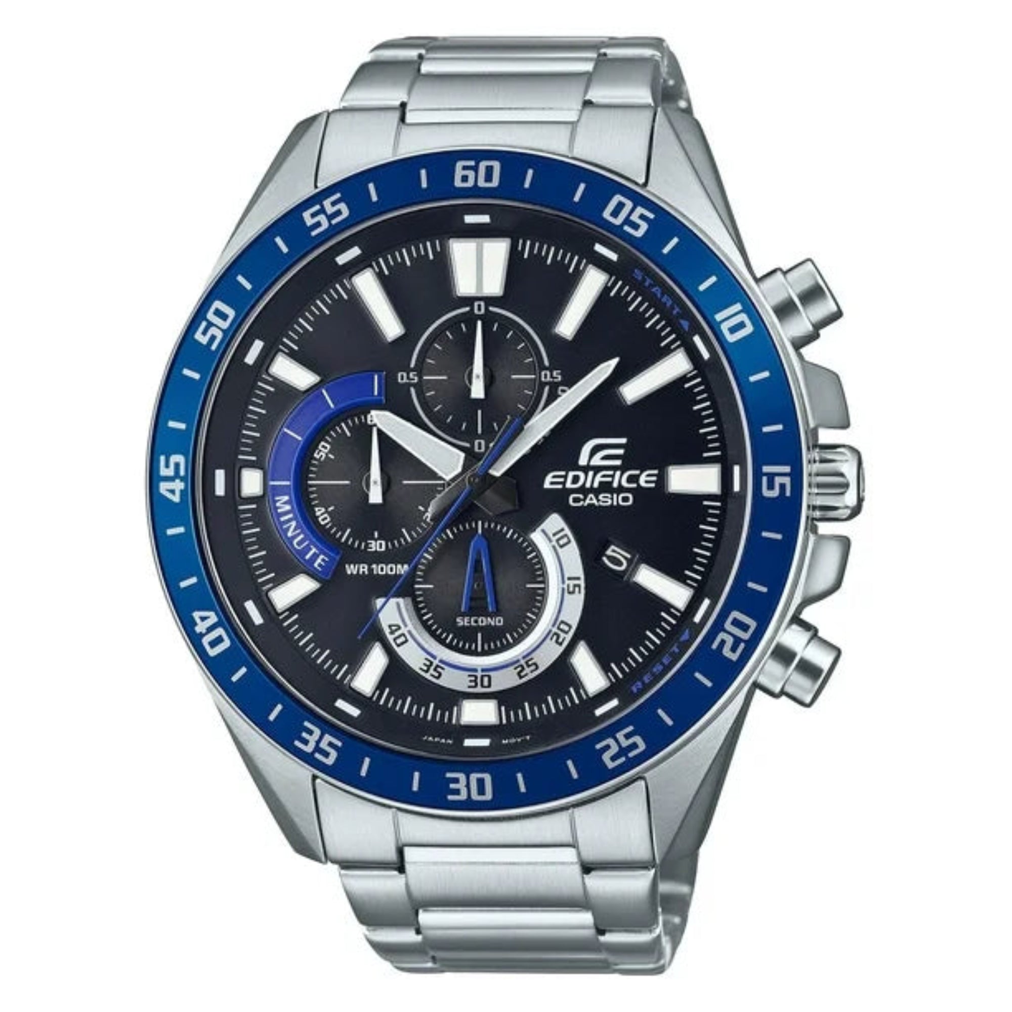 Casio EFV620D-1A2V, Edifice Watch, Chronograph, Date, 100 Meter, 50MM Case - Bijoux Eclore