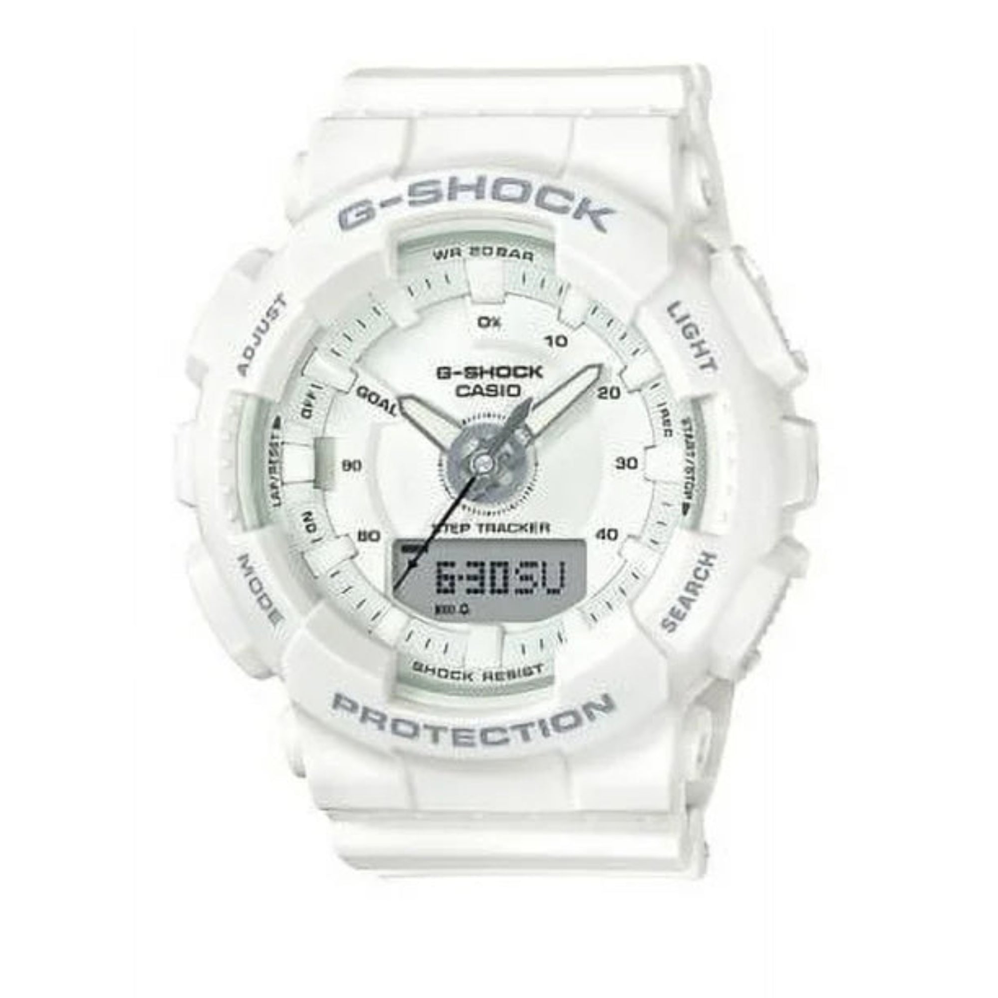 Casio GMAS130-7A Unisex Watch White Resin G-Shock S Series - Bijoux Eclore