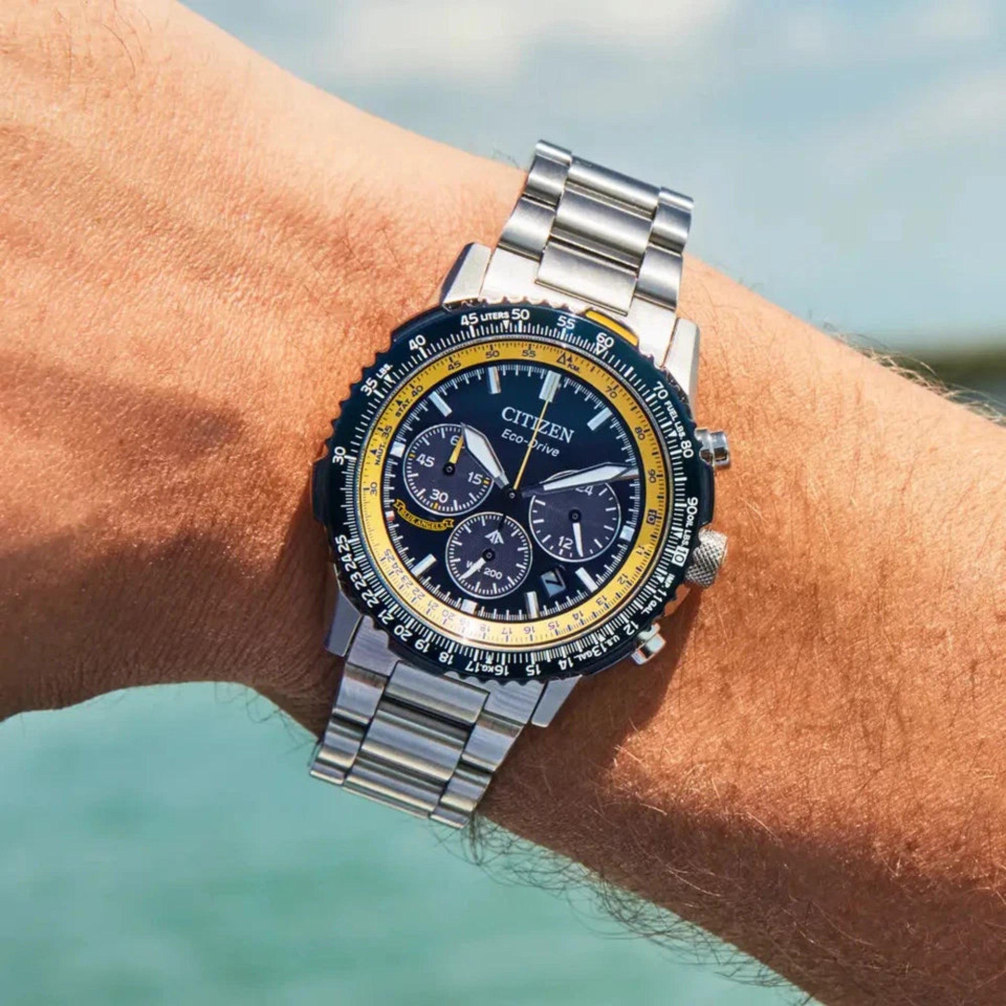 Citizen CA4667-53L  Promaster Navihawk Chronograph Blue Dial Men's Watch - Bijoux Eclore