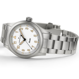 Khaki Field Quartz Watch offers a crisp white 38mm dial, durable stainless steel H69401110 - Bijoux Eclore