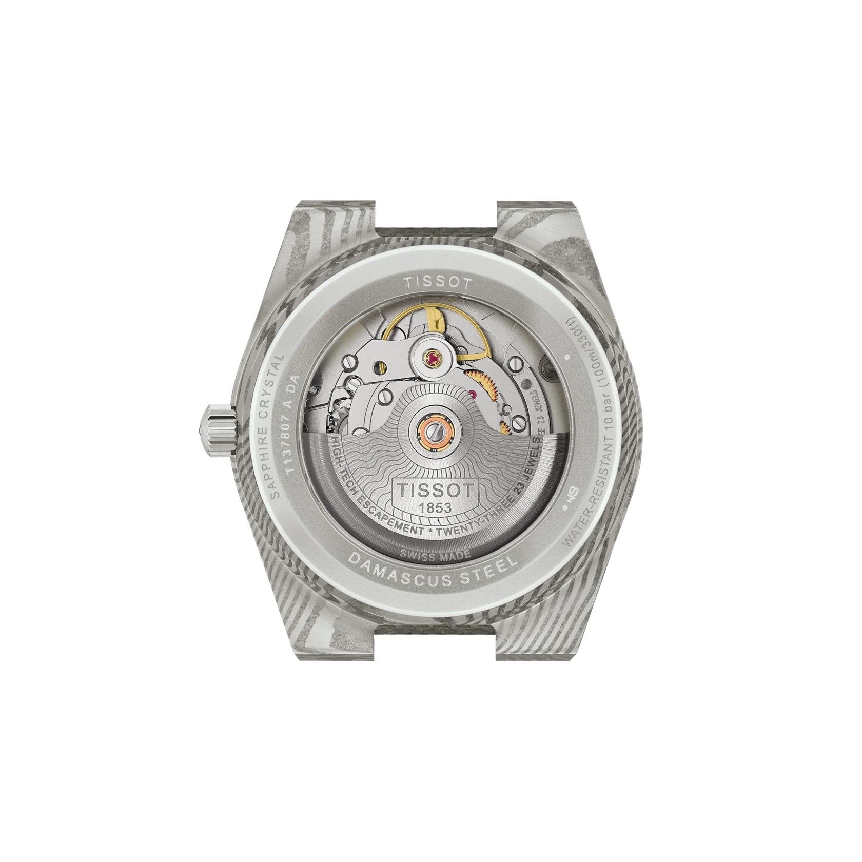 Tissot PRX Damascus Steel 38mm T137.807.96.081.00 - Bijoux Eclore