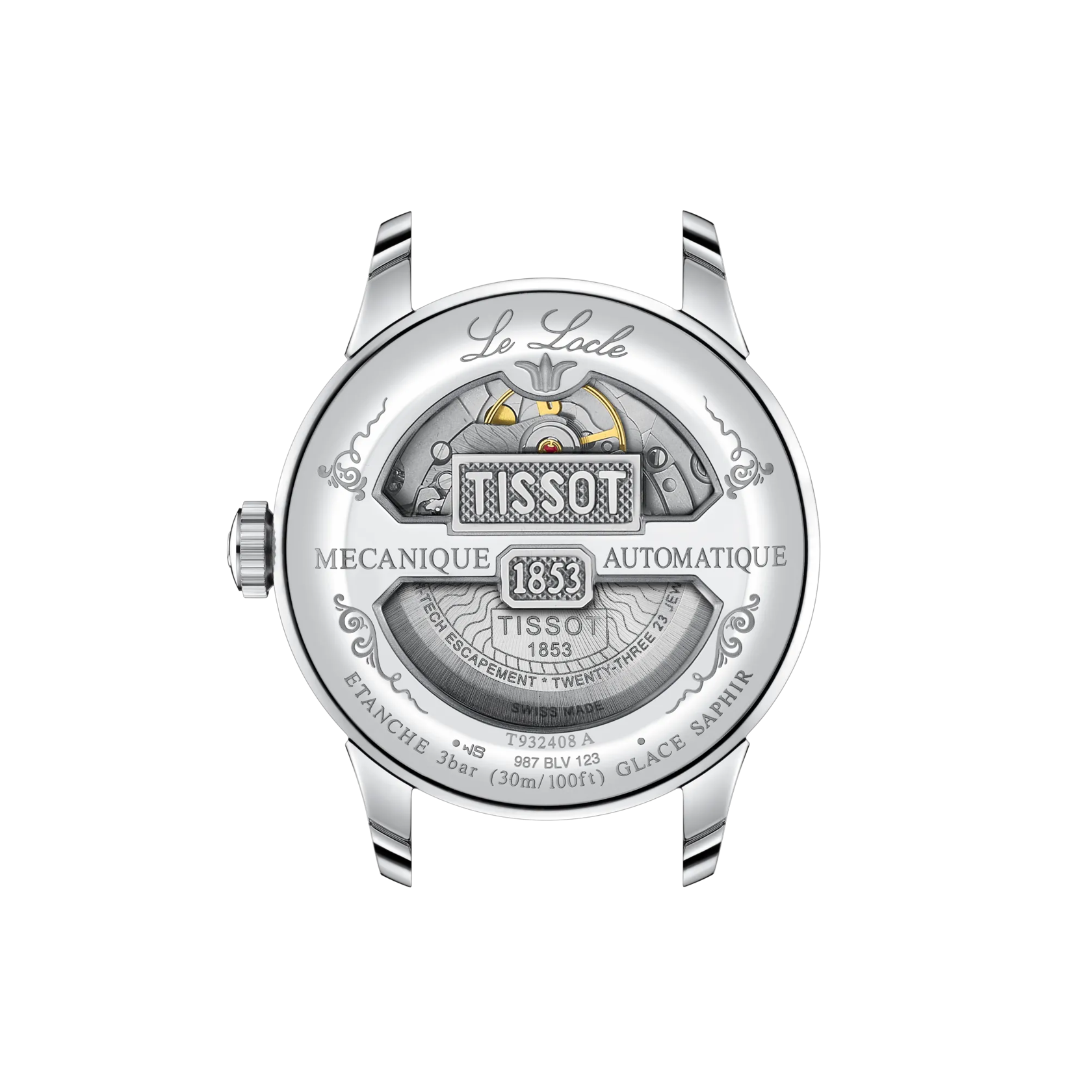 Tissot Le Locle Powermatic 80 COSC 39 mm Blue Dial T932.408.46.043.00 - Bijoux Eclore