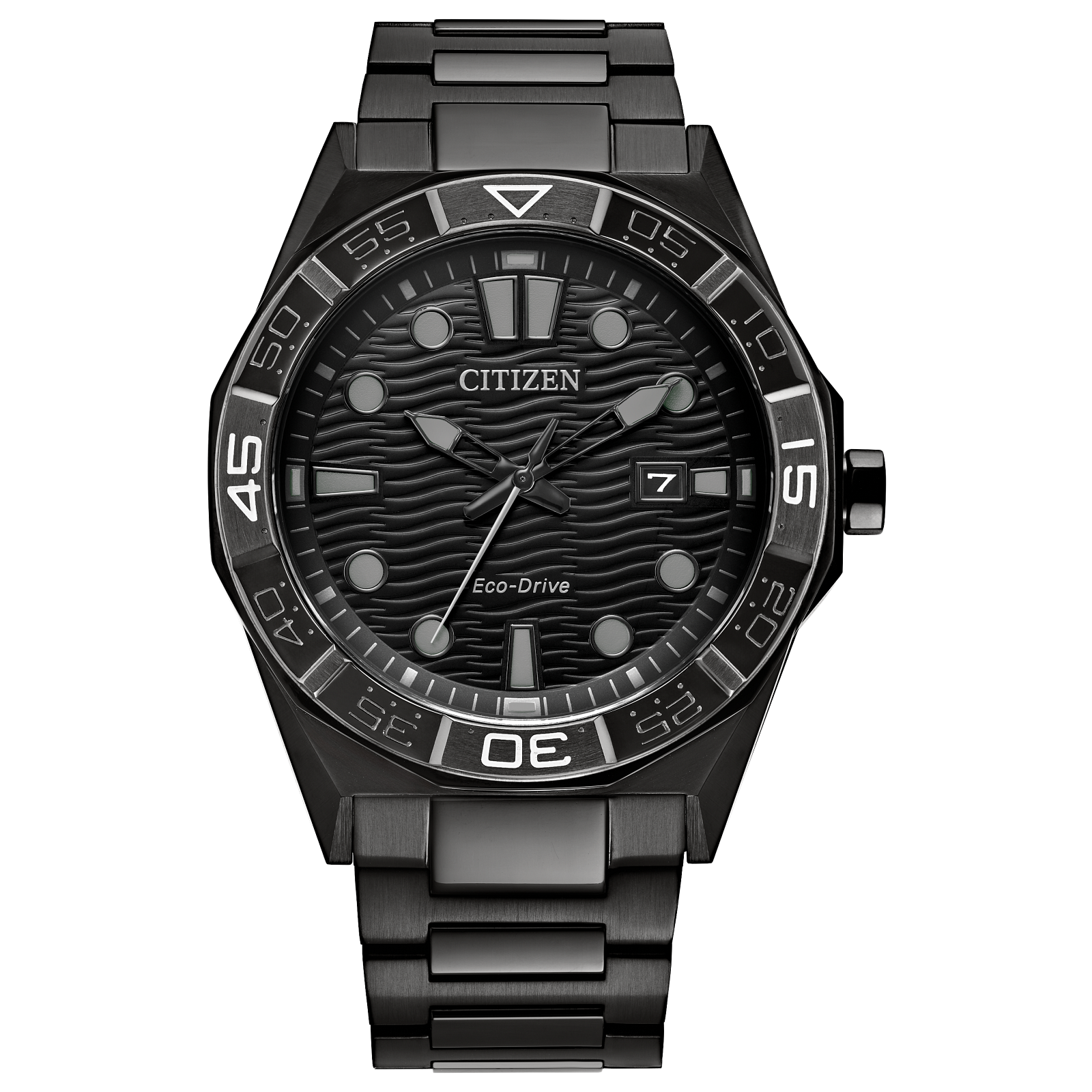 Citizen Brycen Black Dial Stainless Steel Bracelet AW1855-52E - Bijoux Eclore