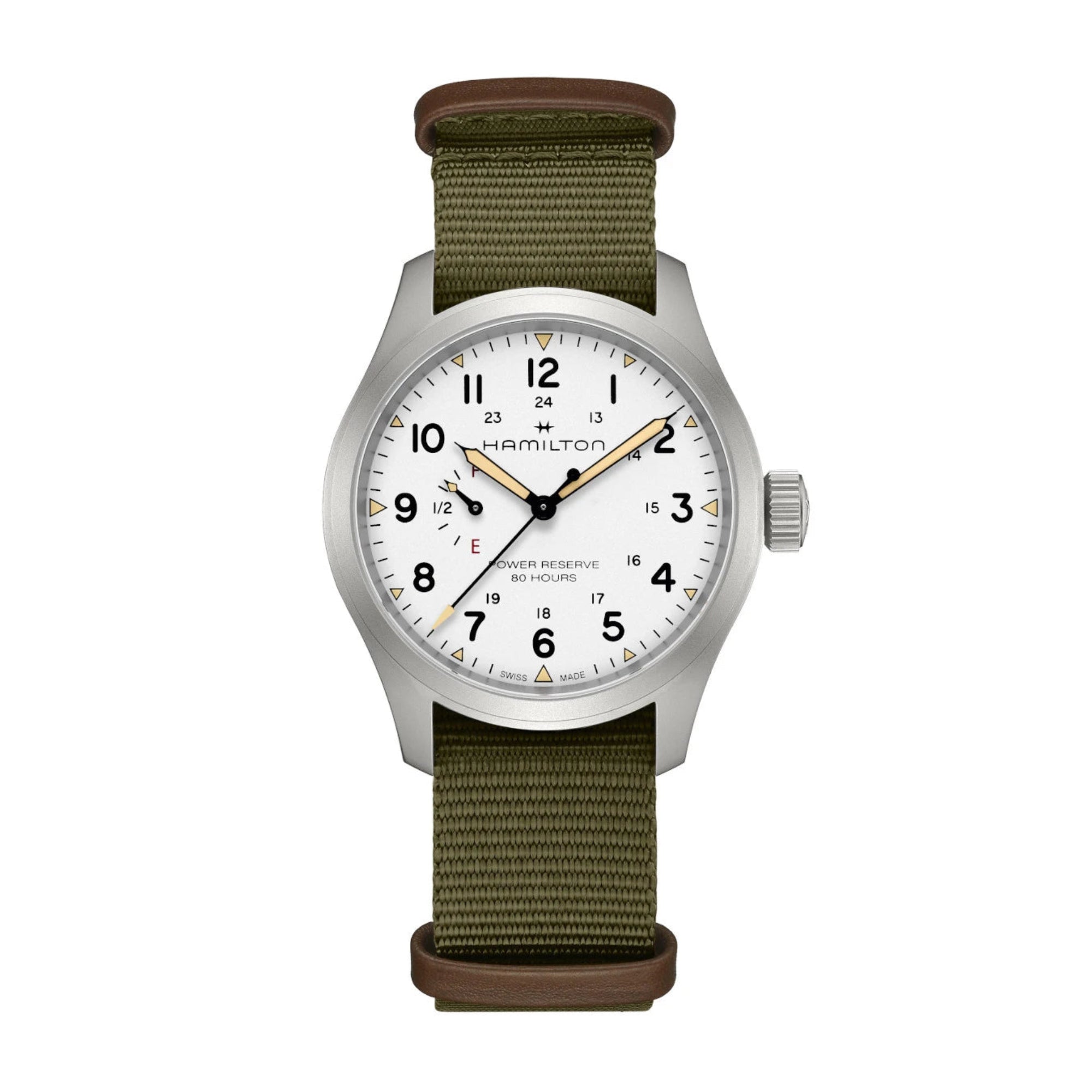 Hamilton H69509910 Khaki Field Mechanical Power Reserve - Bijoux Eclore