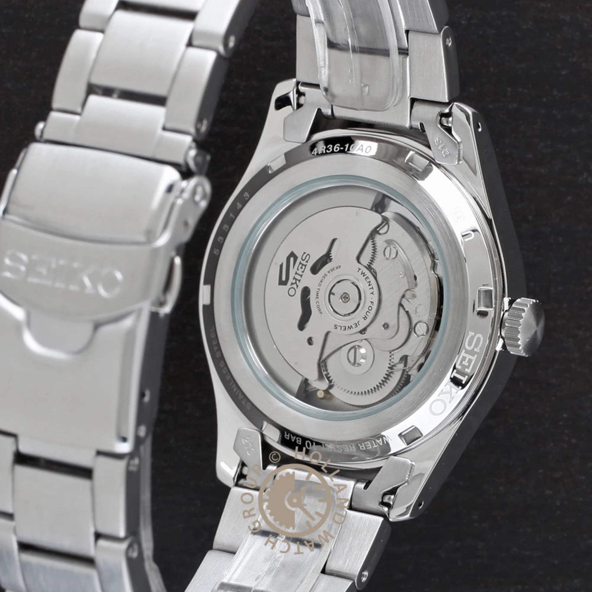 SEIKO SRPG27K1J 5 Sports Men's Watch Silver-Tone 39.4mm Stainless Steel - Bijoux Eclore