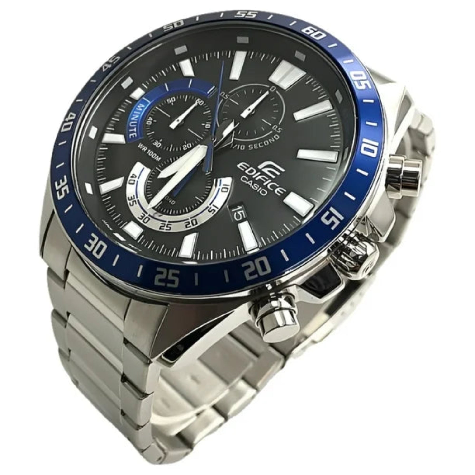 Casio EFV620D-1A2V, Edifice Watch, Chronograph, Date, 100 Meter, 50MM Case - Bijoux Eclore