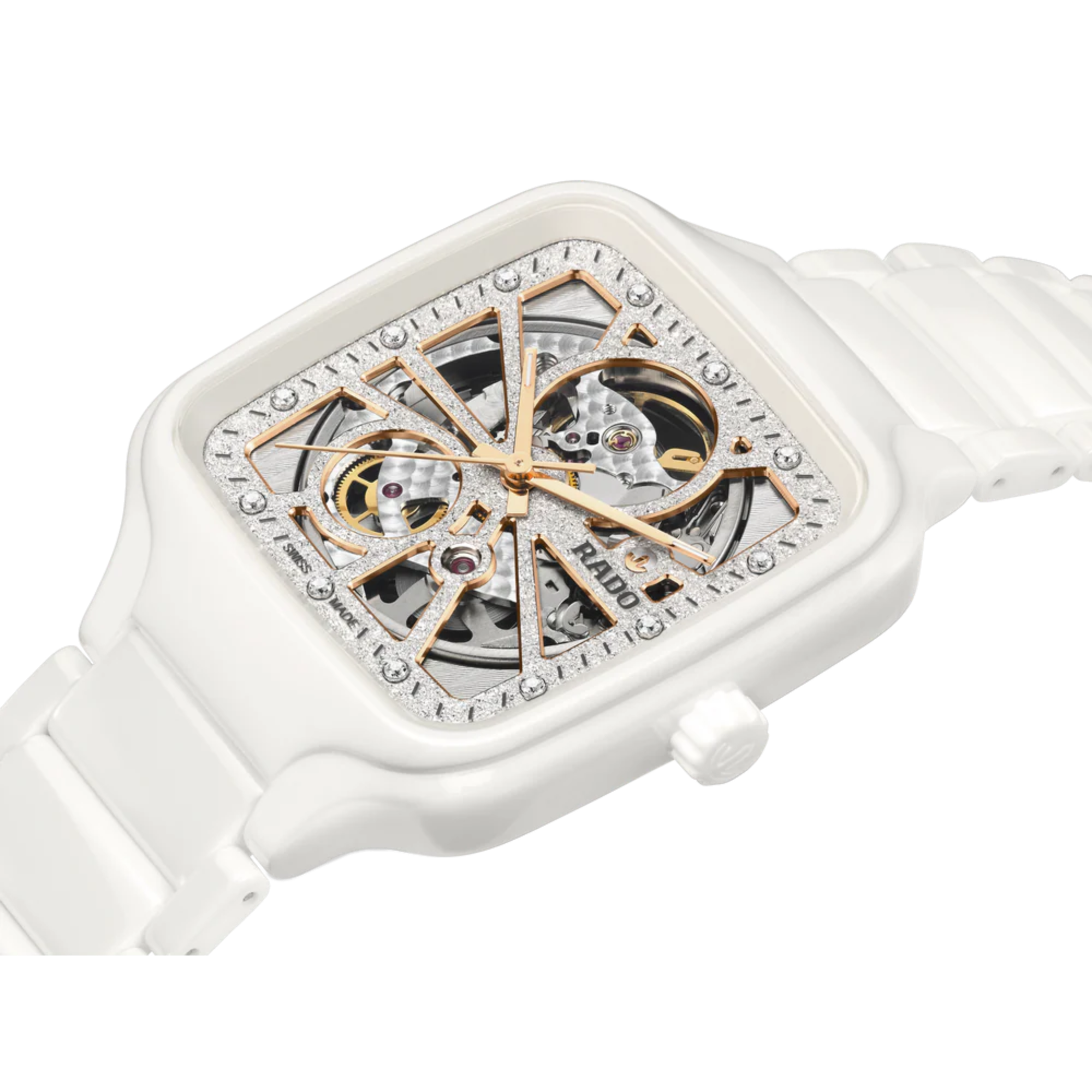 Rado R27073722 True Square Automatic Open Heart Sparkling - Bijoux Eclore