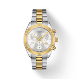 Montre Tissot Pr 100 Sport Chic Chrono cadran blanc pour femme T101.917.22.031.00