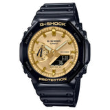 Casio G-SHOCK GA2100GB-1A Black And Gold Alarm World Time Timer 200M Mens Watch - Bijoux Eclore