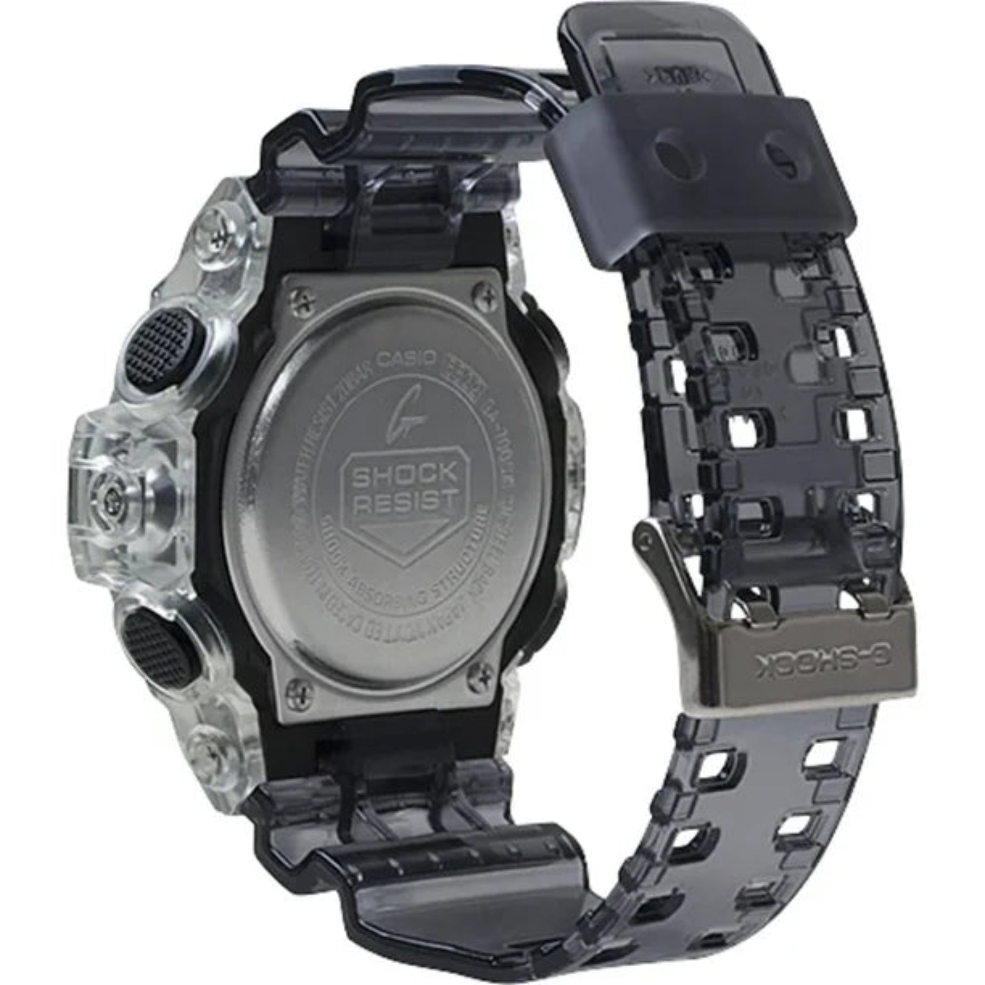 Casio GA700SK-1A G-Shock Men Clear Silver Semi Transparent Analog Digital Watch - Bijoux Eclore