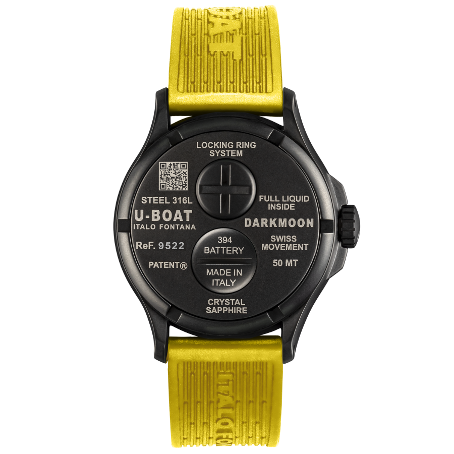 U-Boat Darkmoon 44 BK YELLOW PVD 9522 - Bijoux Eclore