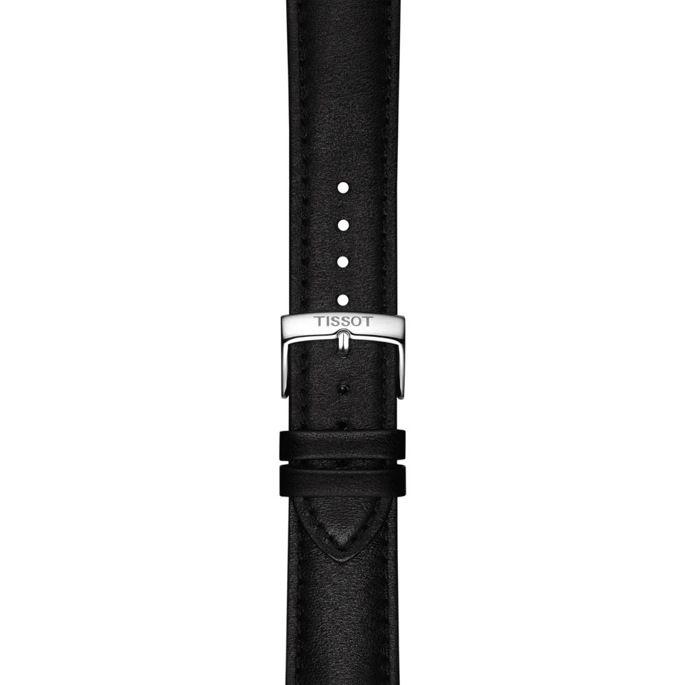 Tissot Classic Dream 40mm Blue Dial Black Leather Band Watch.T158.407.16.041.00 - Bijoux Eclore