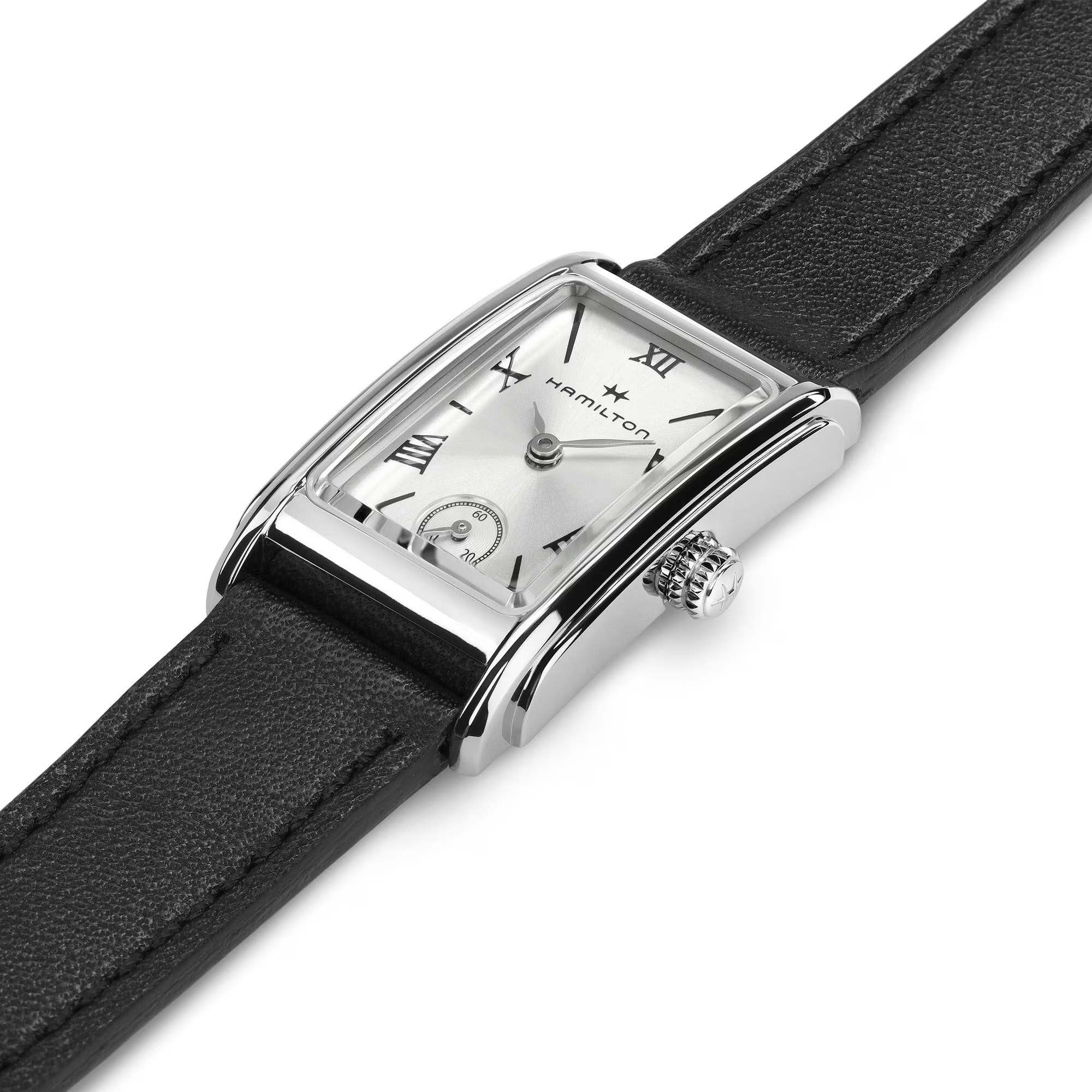Hamilton American Classic Ardmore Small Silver Dial Leather Strap Women's Watch H11221750 - Bijoux Eclore