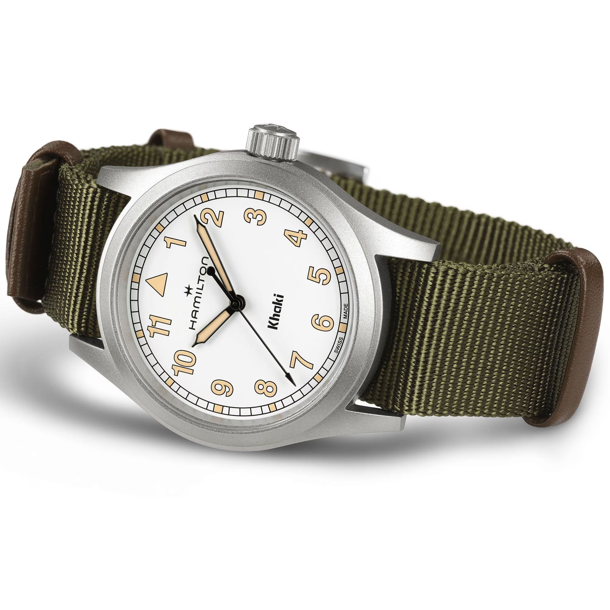 Khaki Field Quartz White Dial Fabric Strap Men's Watch H69401910 - Bijoux Eclore