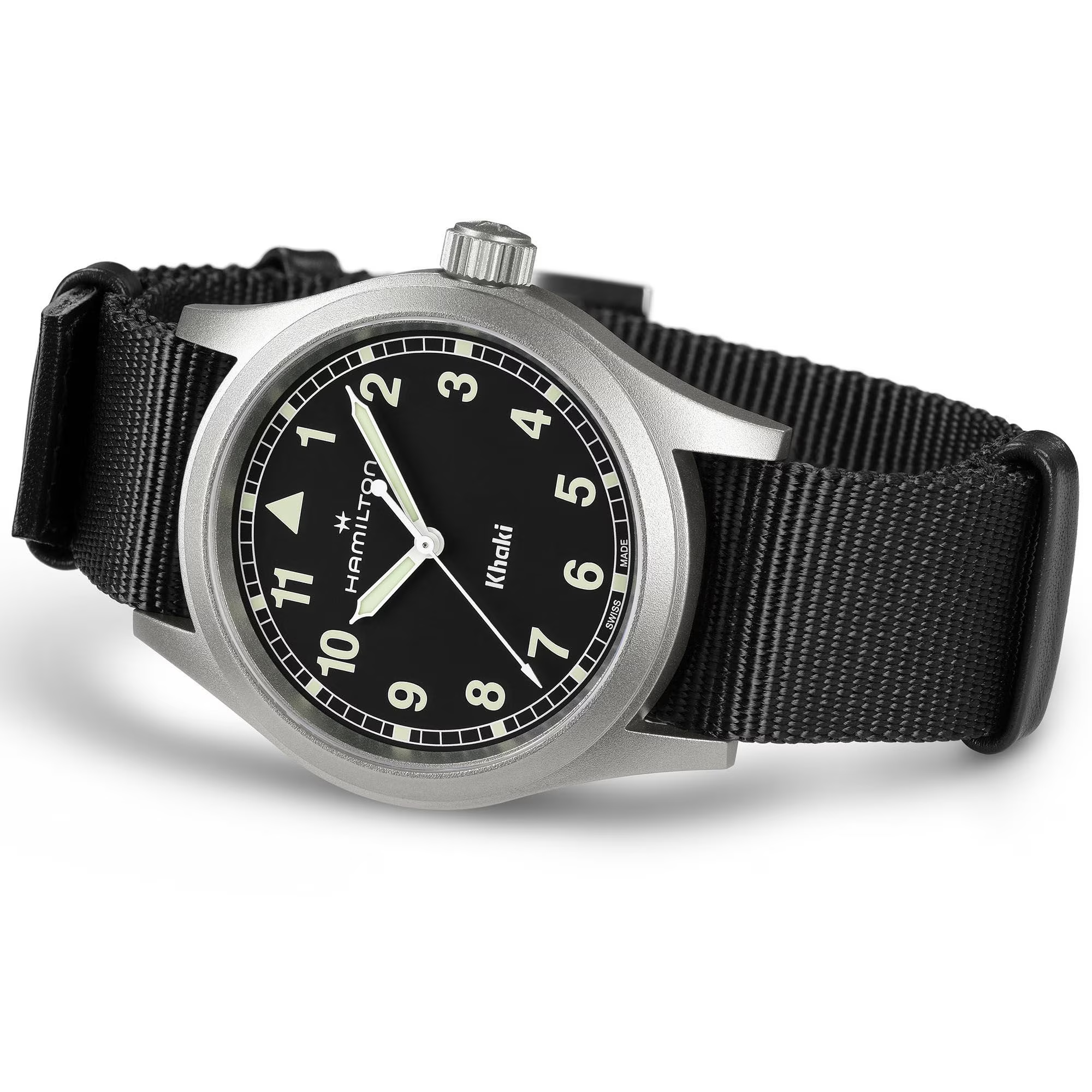 Hamilton Khaki Field 38mm Unisex Watch Black. H69401430 - Bijoux Eclore