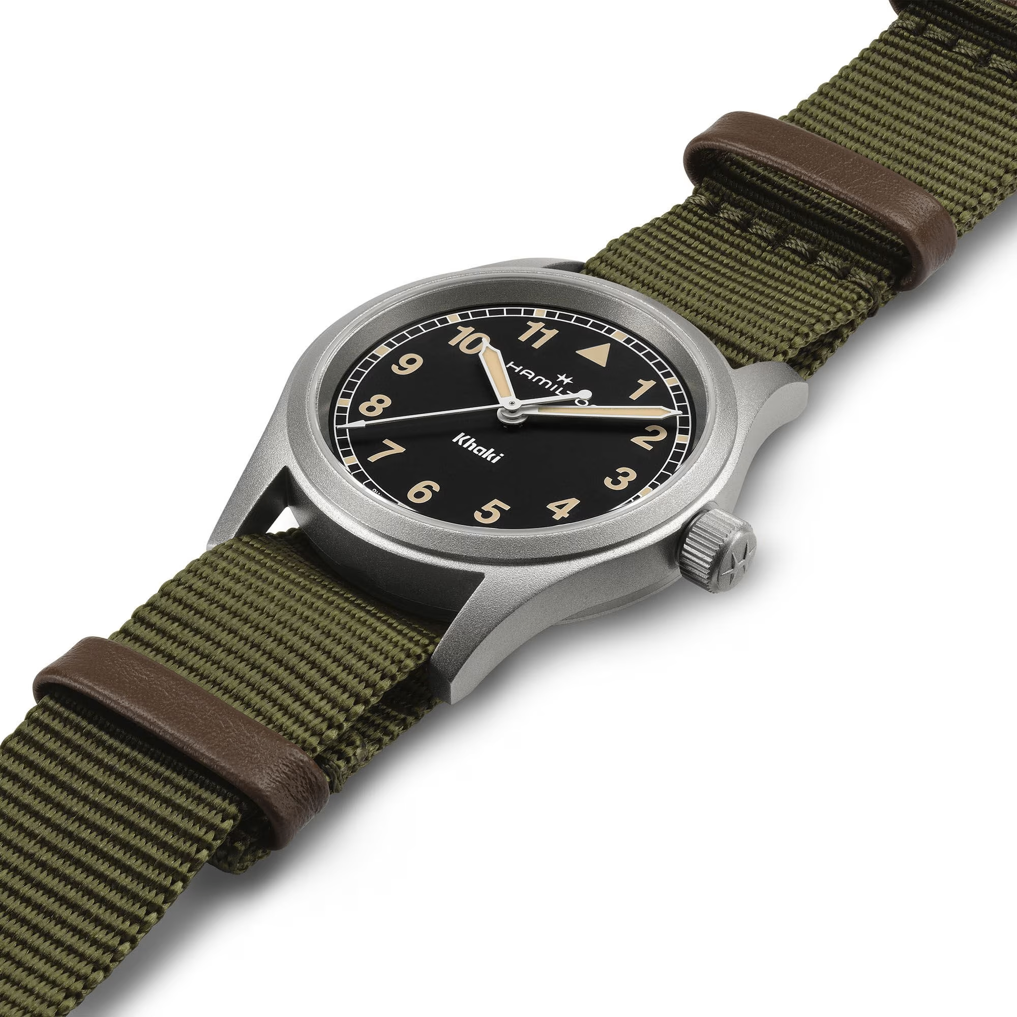 Hamilton Khaki Field Quartz Black Dial Fabric Strap Women's Watch H69301930 - Bijoux Eclore