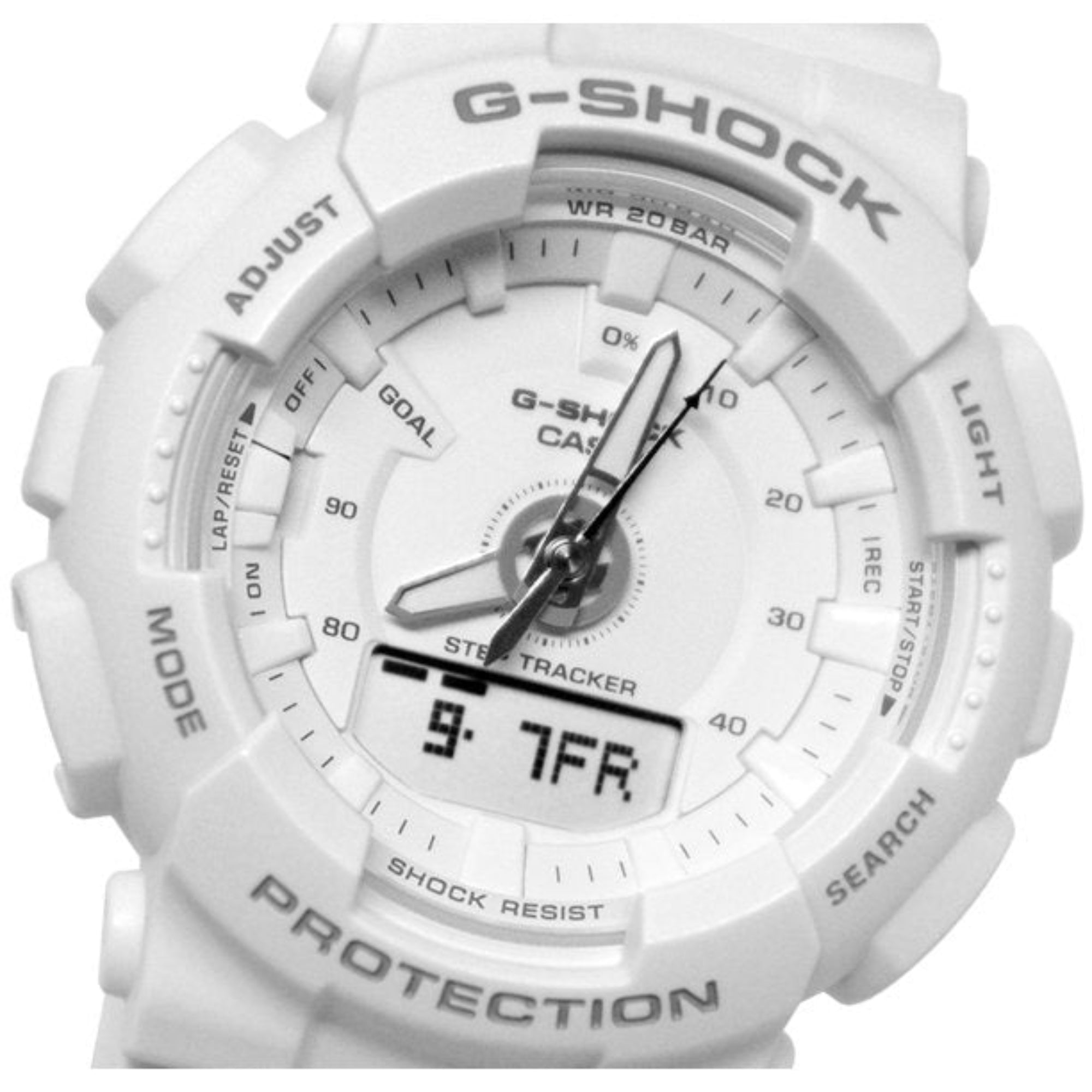 Casio GMAS130-7A Unisex Watch White Resin G-Shock S Series - Bijoux Eclore