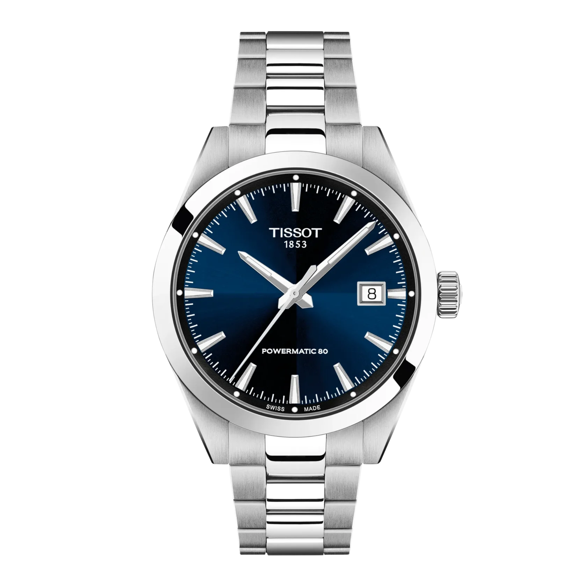Tissot PR 100 Powermatic 80 40mm Blue Dial Stainless Steel T165.807.11.041.00 - Bijoux Eclore