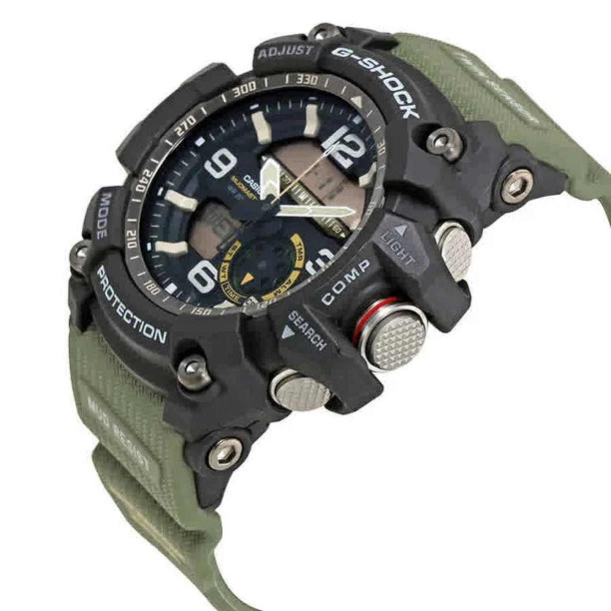 CasioGG1000-1A3  G-Shock Mudmaster Twin Sensor Men's Watch - Green - Bijoux Eclore