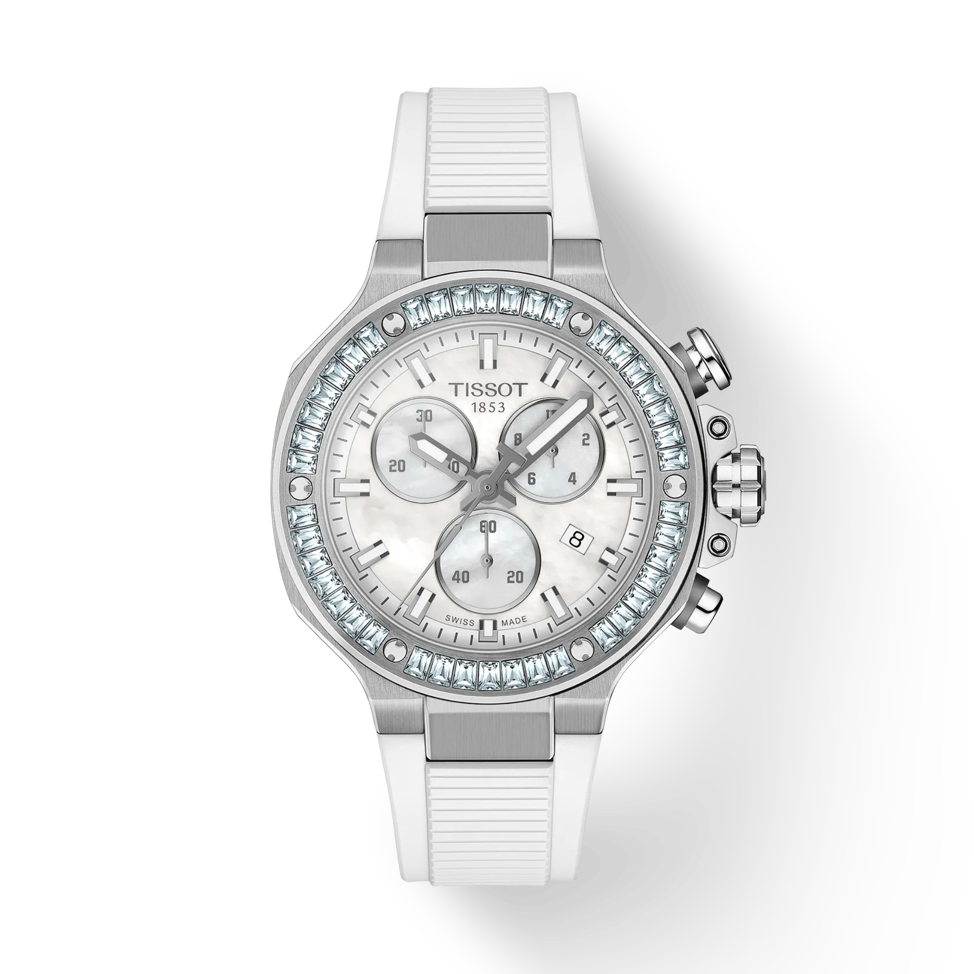 Tissot T-Race Quartz Chronograph 38 MM MOP Dial Watch T141.817.97.111.00 - Bijoux Eclore