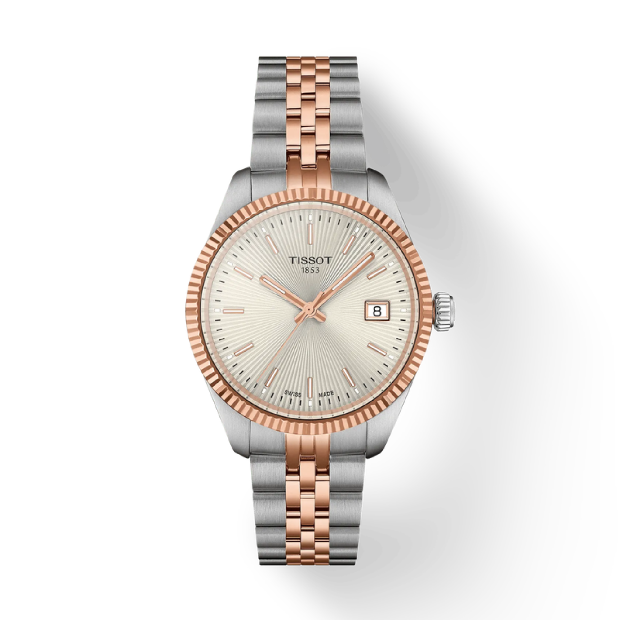Tissot Ballade 34mm Two-Tone Rose Gold T156.210.22.031.01 - Bijoux Eclore