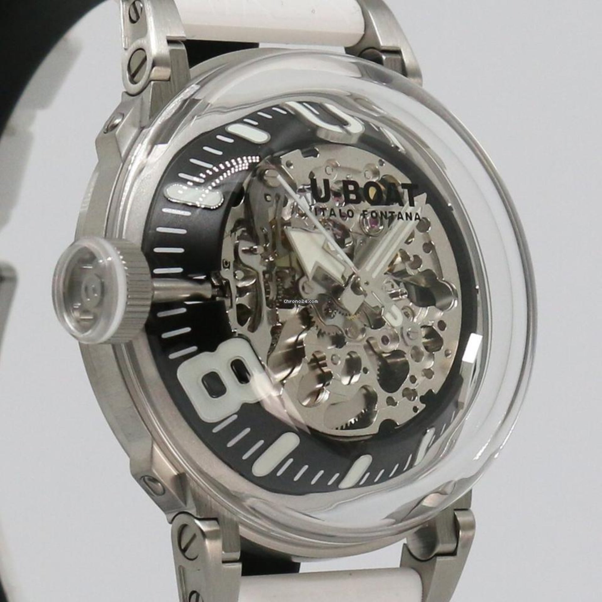 U-Boat U-65 Automatico Bianco 44mm 3346 Nuovo da Rivenditore Ufficiale - Bijoux Eclore