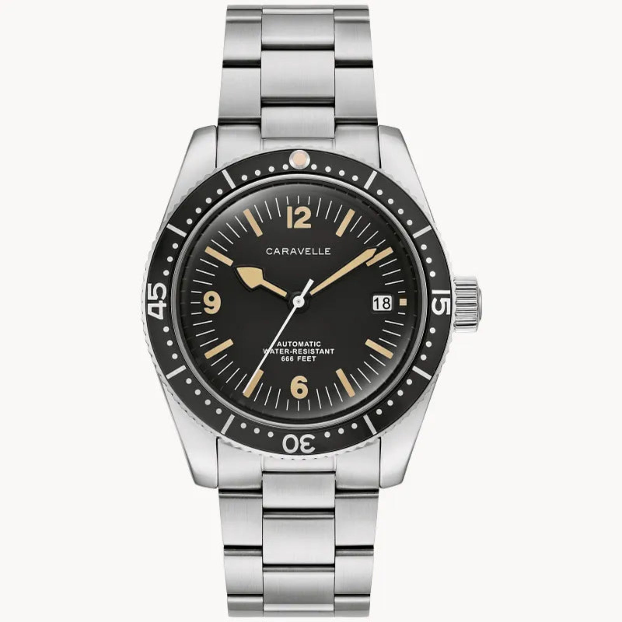 Caravelle by Bulova Men’s Sea Hunter Automatic Stainless Steel Watch 43B175 - Bijoux Eclore