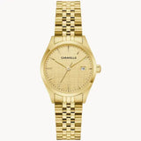 Caravelle by Bulova Vintage Dress Black Dial Stainless Steel Watch 44B132 - Bijoux Eclore