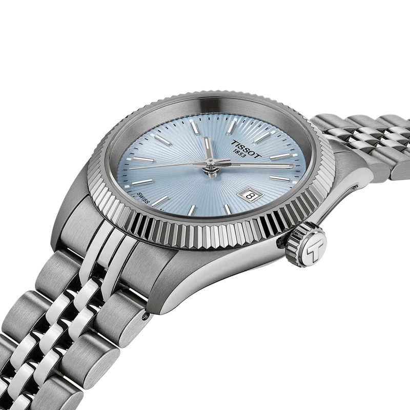 Tissot Ballade 30mm Ice Blue Dial Ladies T156.010.11.351.00 - Bijoux Eclore