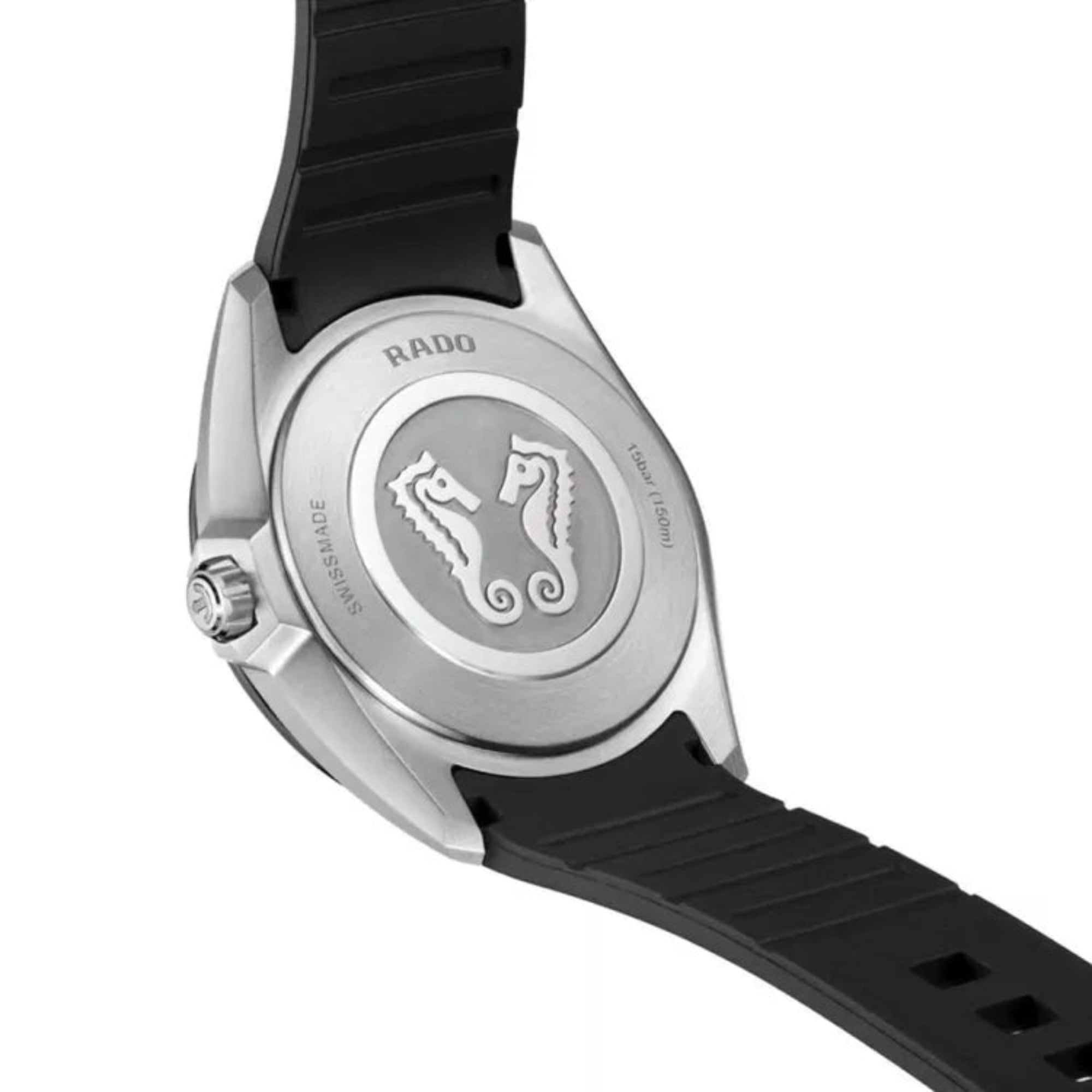 Rado R32280109 Mens Hyperchrome Black Rubber Strap Watch - Bijoux Eclore