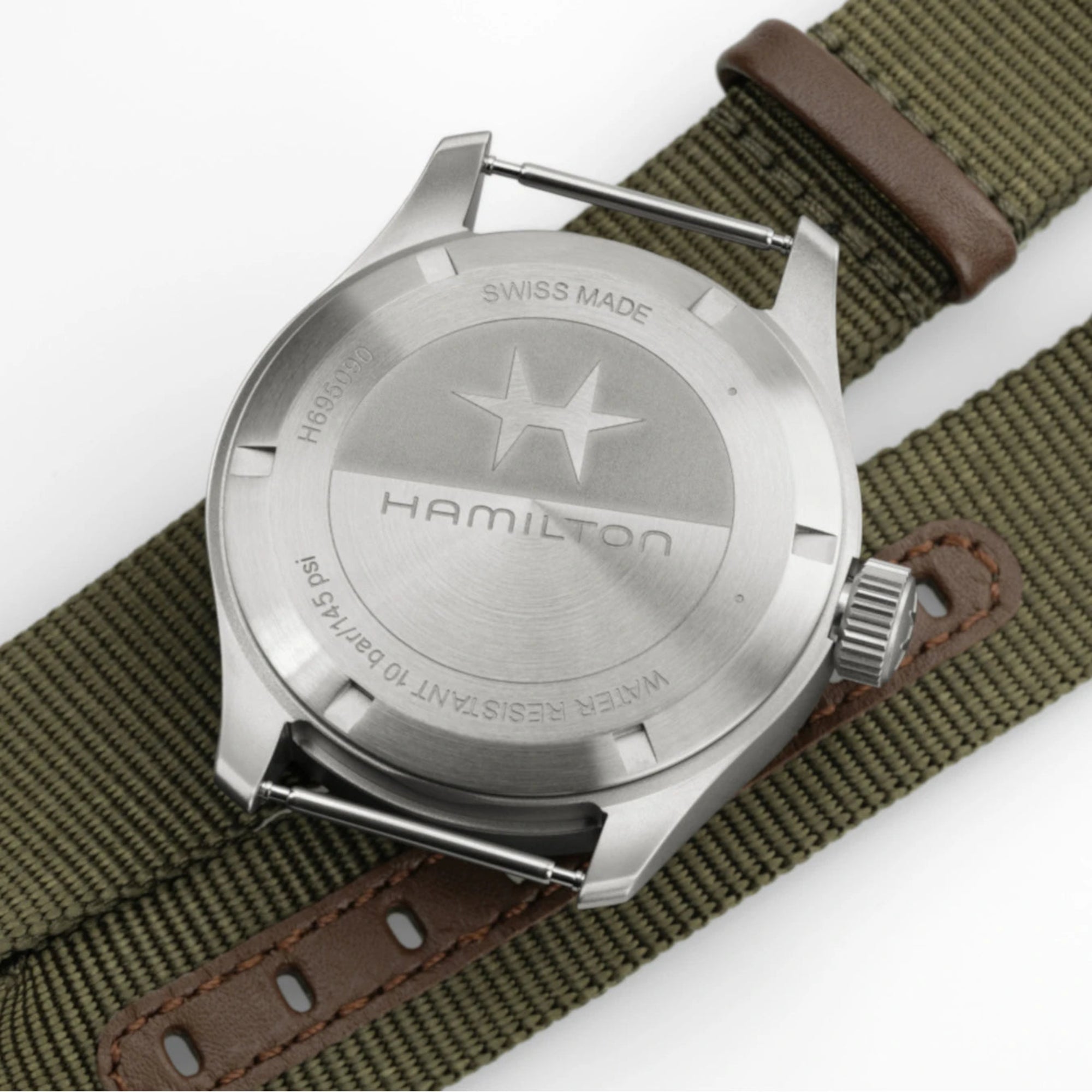 Hamilton H69509930 Khaki Field Mechanical Power Reserve - Bijoux Eclore
