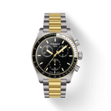 Montre chronographe Tissot T-Sport PR516 en acier inoxydable bicolore avec cadran noir T149.417.22.051.00