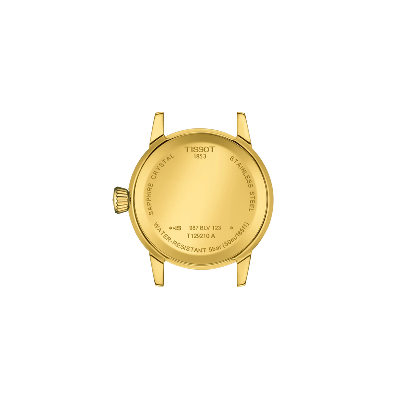 Tissot Classic Dream 28mm Gold Tone Ivory Dial T129.210.33.263.00 - Bijoux Eclore