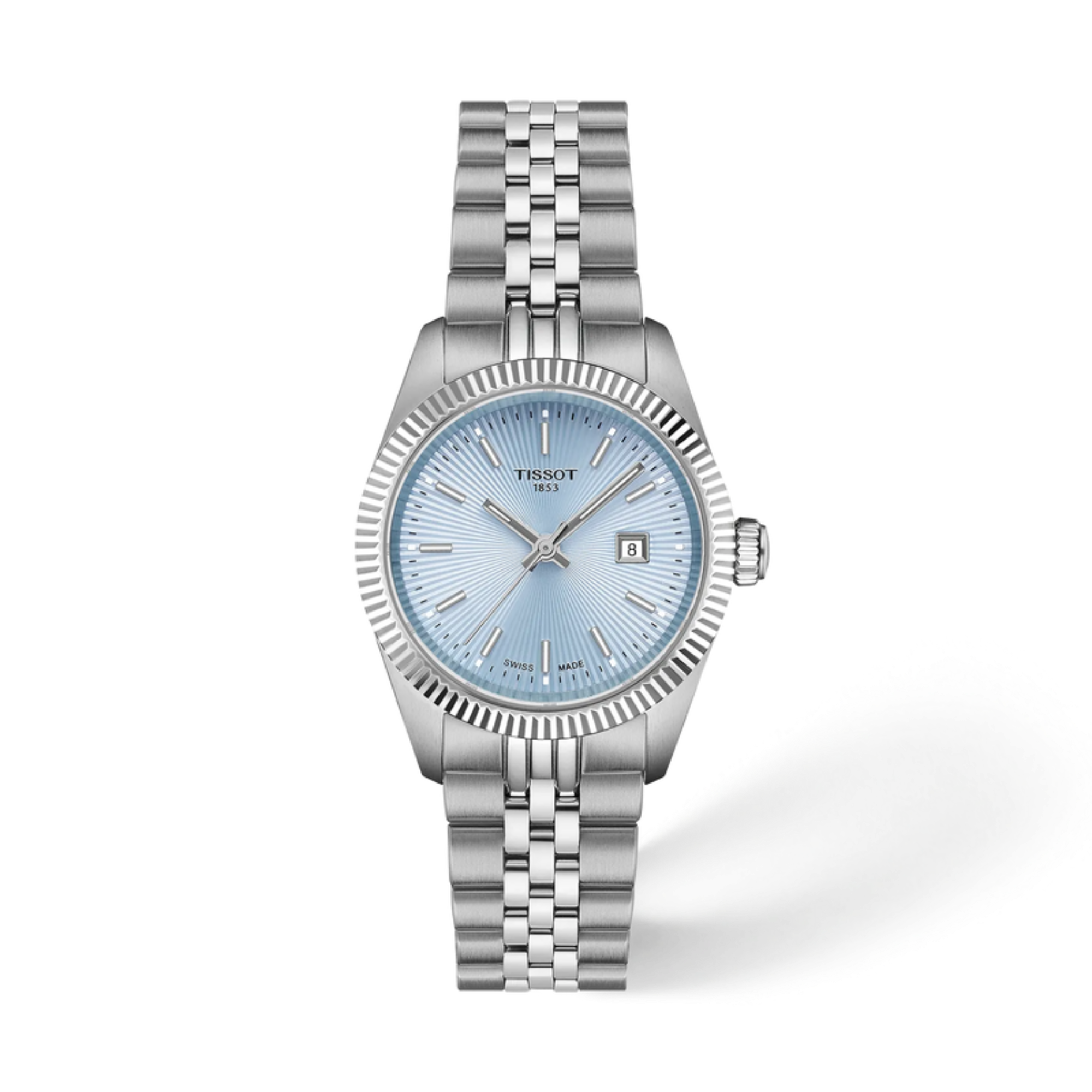 Tissot Ballade 30mm Ice Blue Dial Ladies T156.010.11.351.00 - Bijoux Eclore