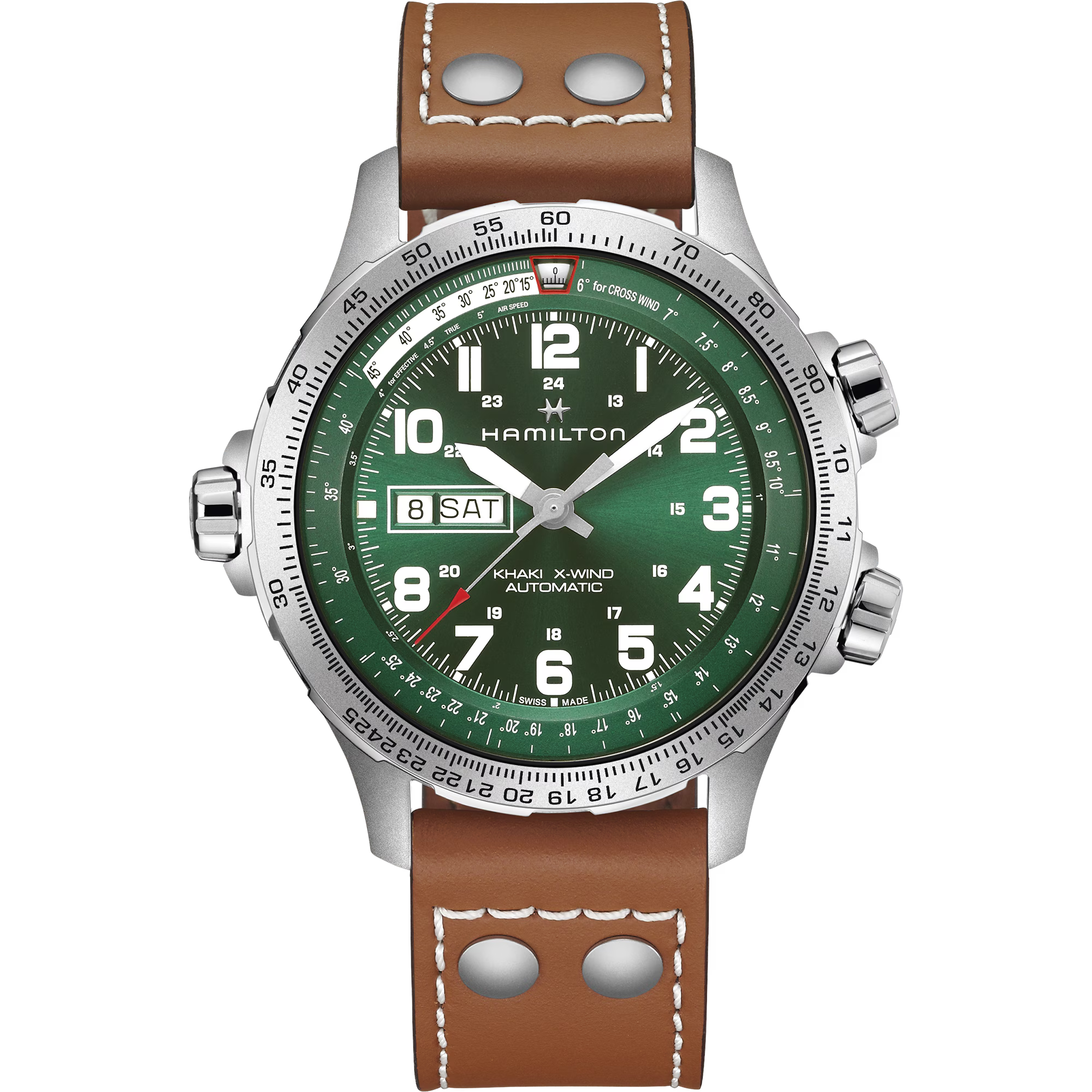Hamilton H77735560 Khaki Aviation X-Wind Day Date Auto - Bijoux Eclore