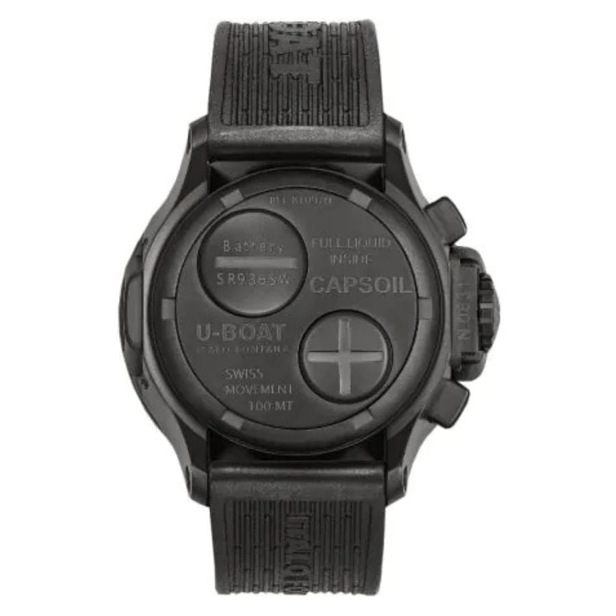 U-Boat Capsoil Chronograph DLC Mens Watch 8109/D - Bijoux Eclore