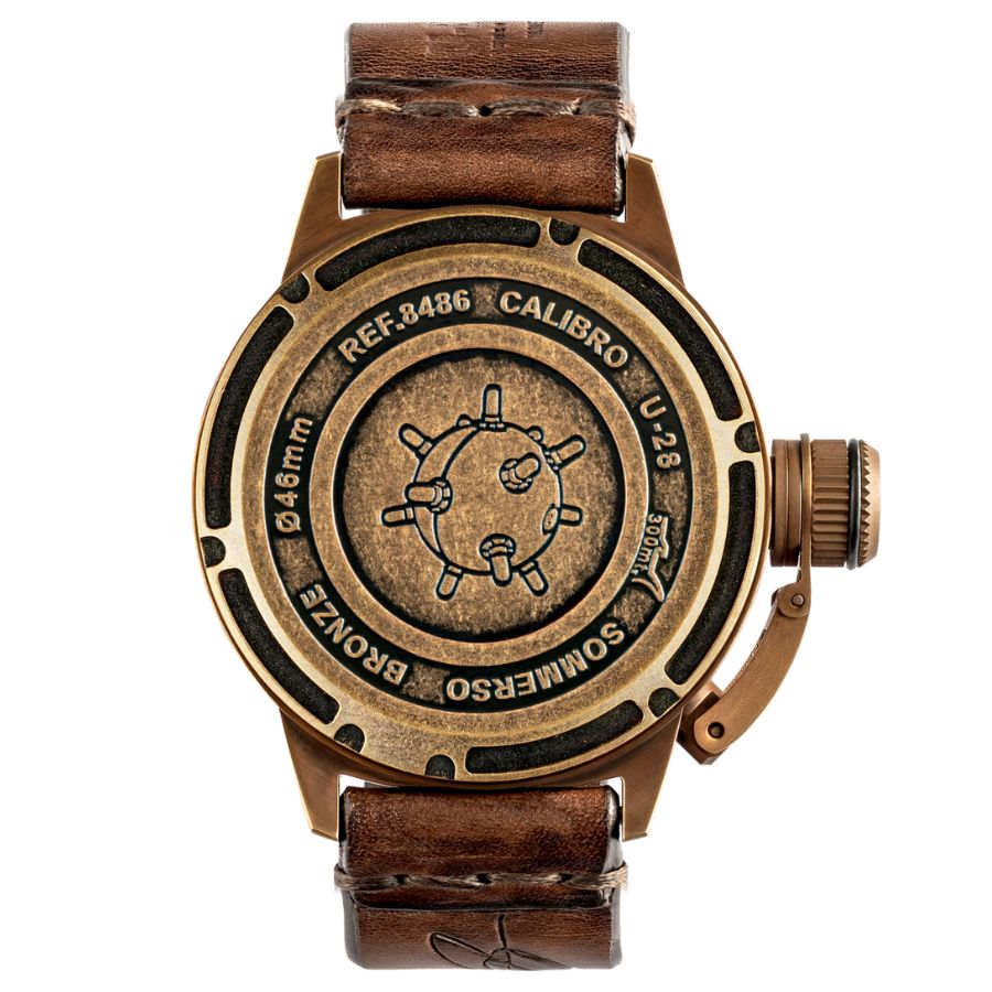 U-Boat Sommerso Automatic Bronze Black Dial 8486 - Bijoux Eclore