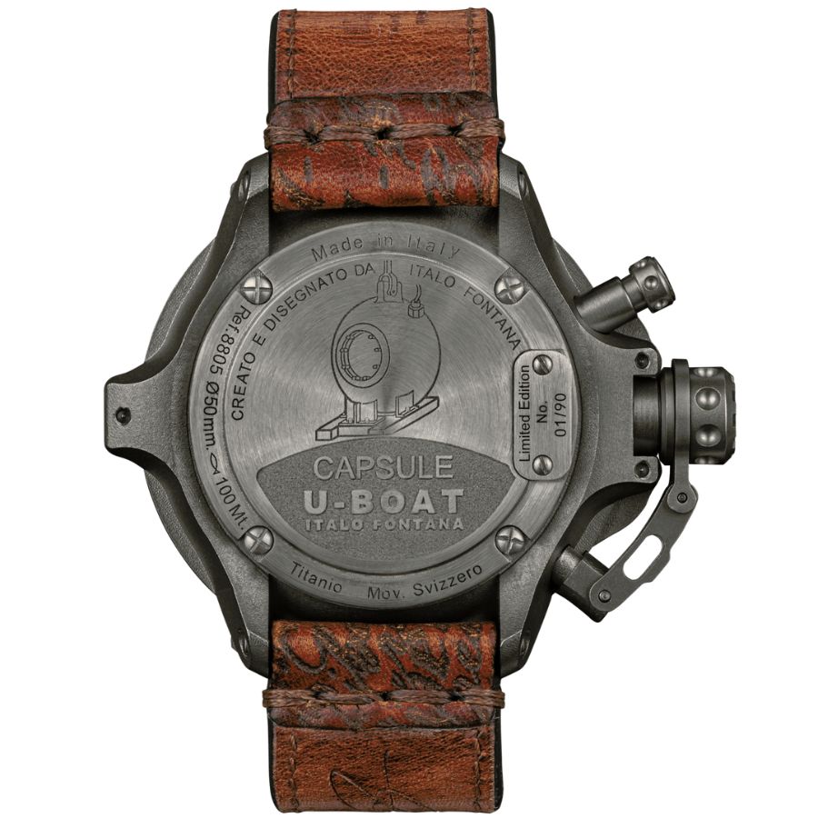 U-Boat Capsule Titanium BK BE Mens Watch 8805 - Bijoux Eclore