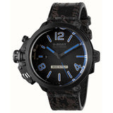U-Boat 8806 Capsule 50 mm PVD BK BL Automatic Mens Watch 10ATM - Bijoux Eclore
