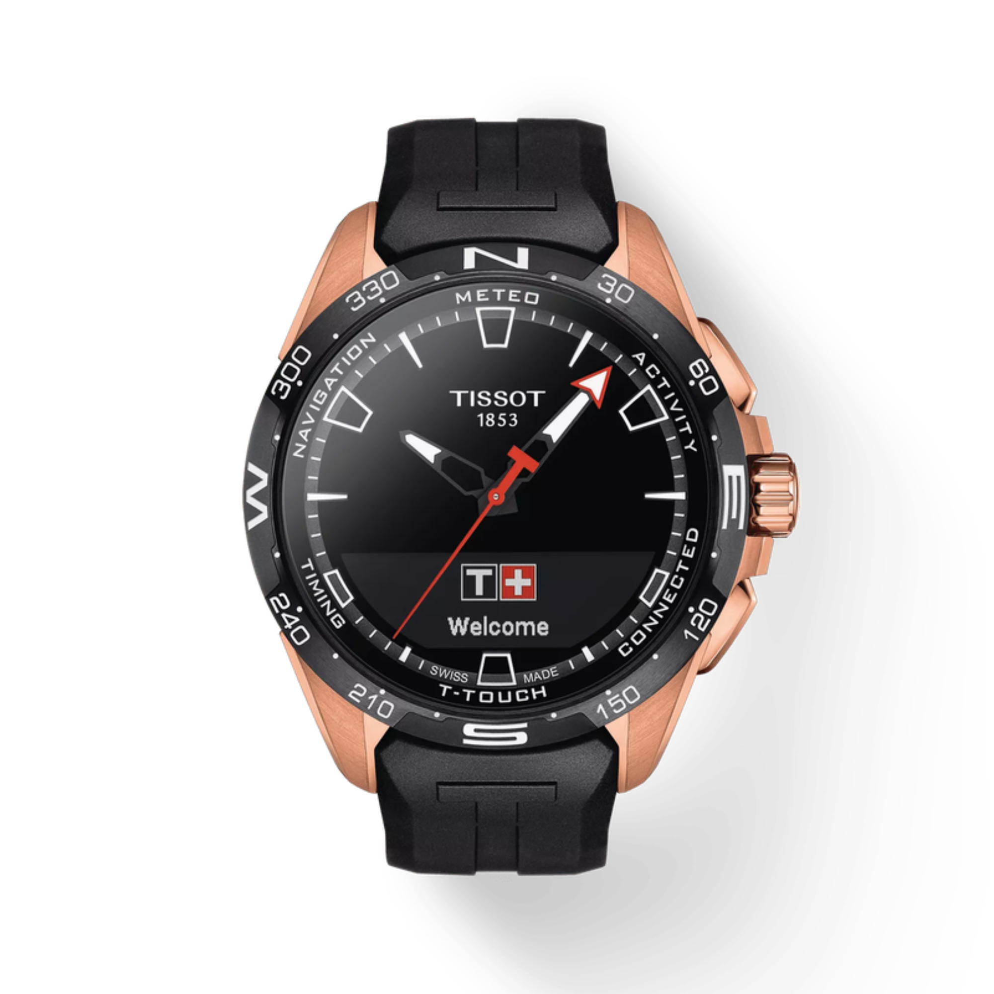 Tissot T-Touch Connect Solar Smart Silicone Strap Watch T121.420.47.051.02 - Bijoux Eclore