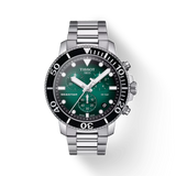 Montre homme Tissot Seastar Chronograph Quartz Cadran Vert T120.417.11.091.01 