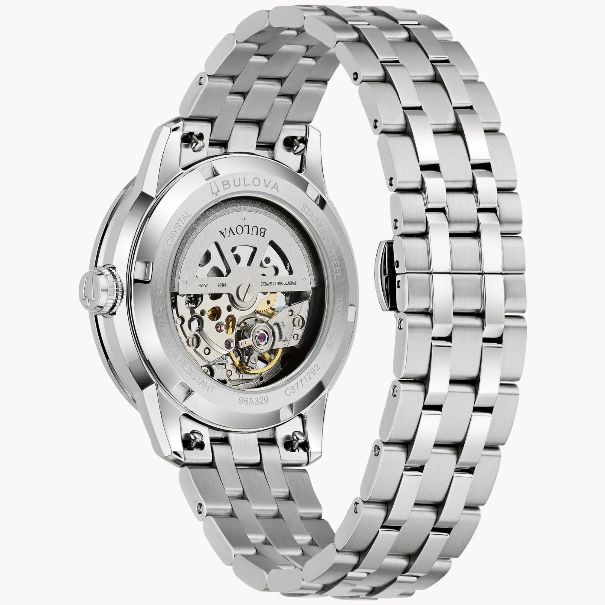Men’s 96A329 Bulova Dress Classic Sutton Automatic Watch with Green Dial - Bijoux Eclore