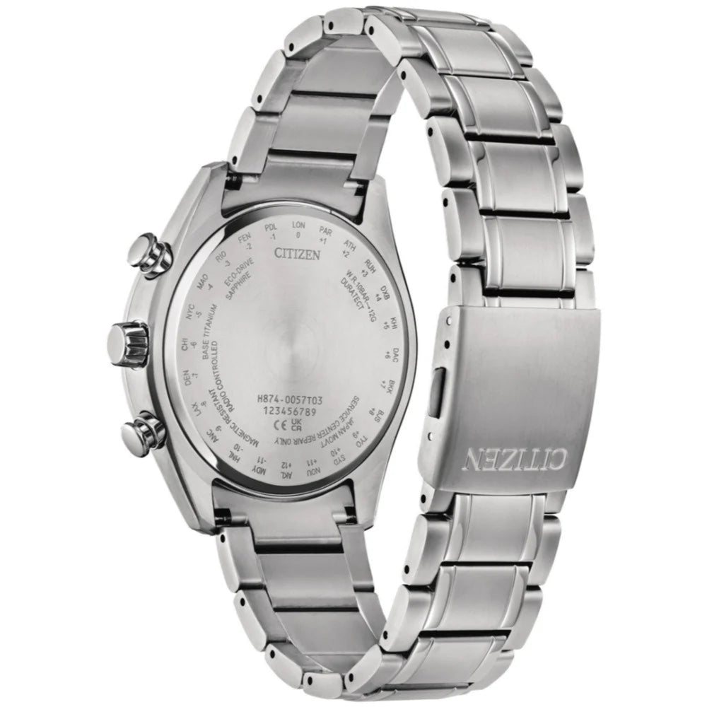 Citizen Tsuki-yomi A-T Purple Dial Super Titanium Bracelet BY1010-81Z