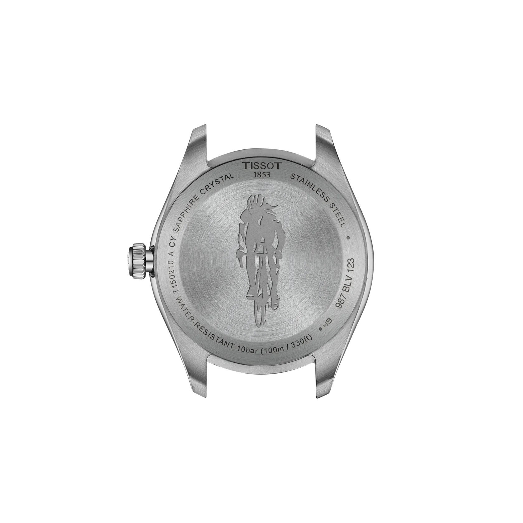 Tissot PR 100 Quartz 34mm Silver Dial Grey Fabric Strap T150.210.17.037.00 - Bijoux Eclore