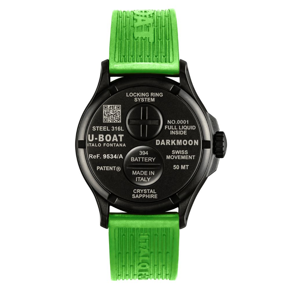 U-Boat Bk Green Pvd Darkmoon 44mm 9534 - Bijoux Eclore