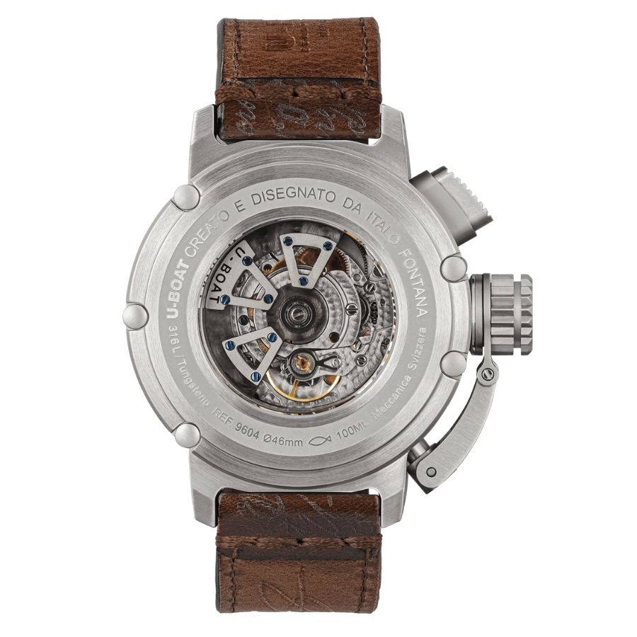 U-Boat Chimera 46mm SS green Automatic  Mens Watch 9604 - Bijoux Eclore