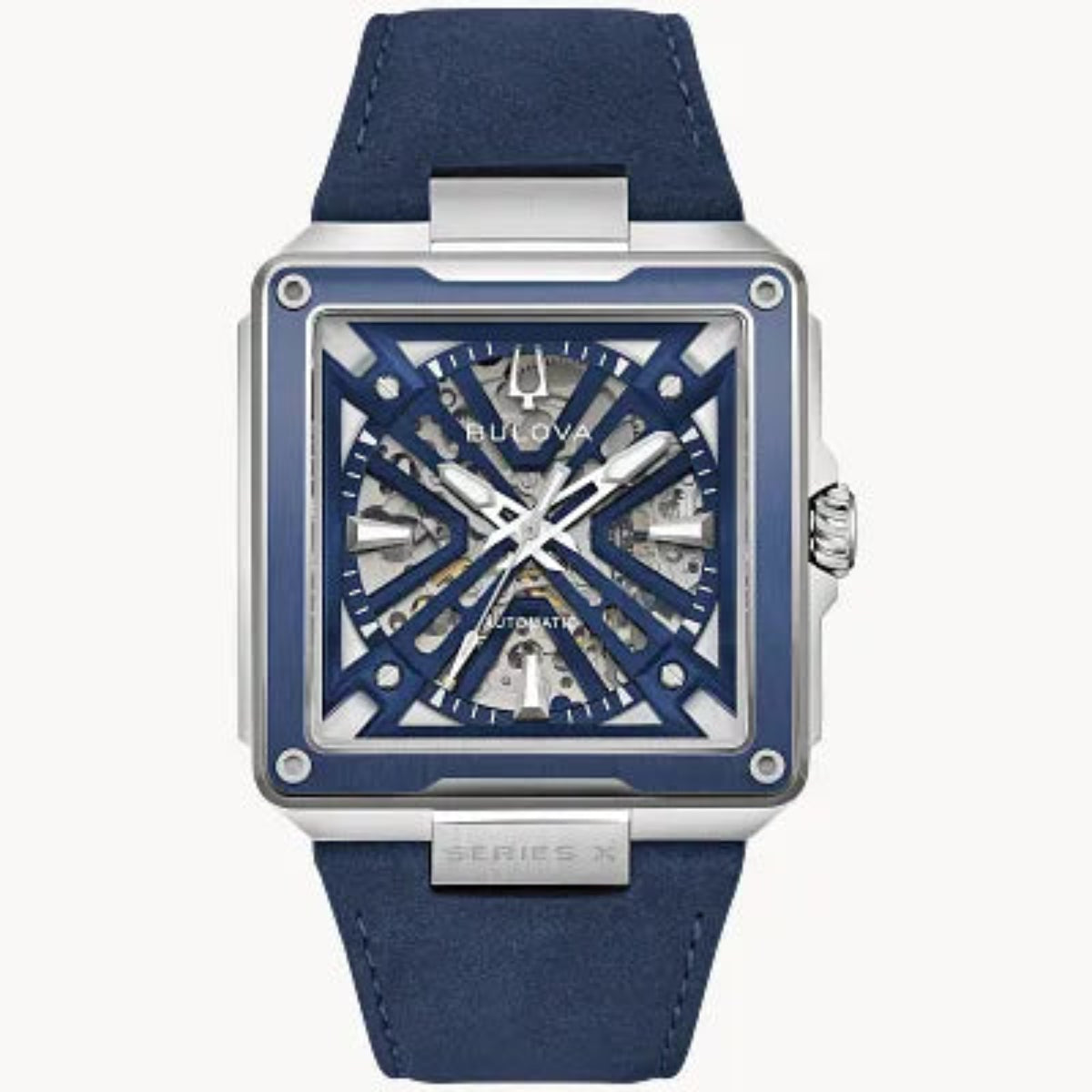 Bulova Men's Series X2 Skeleton Automatic Leather Strap Watch | 98A342 - Bijoux Eclore