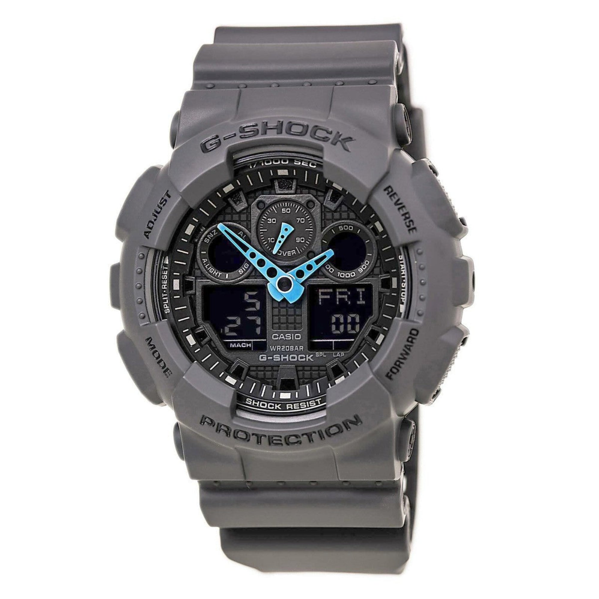 G-SHOCK Analog Digital Watch GA-100C-8A Blue Hands - Bijoux Eclore