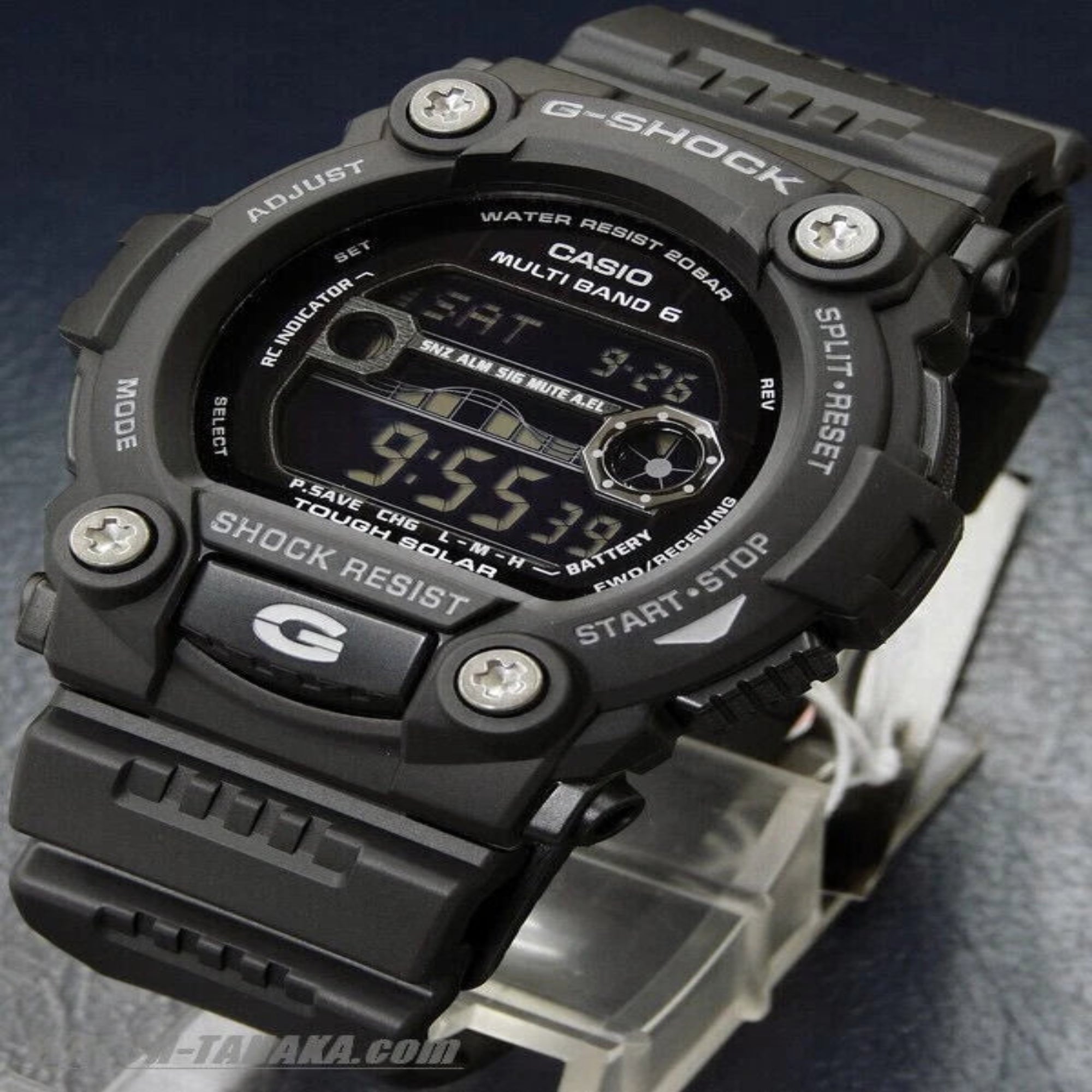 Casio G-shock GW7900B-1 Black Rescuetough Solar Multiband6 Great Watch - Bijoux Eclore